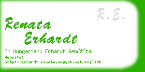 renata erhardt business card